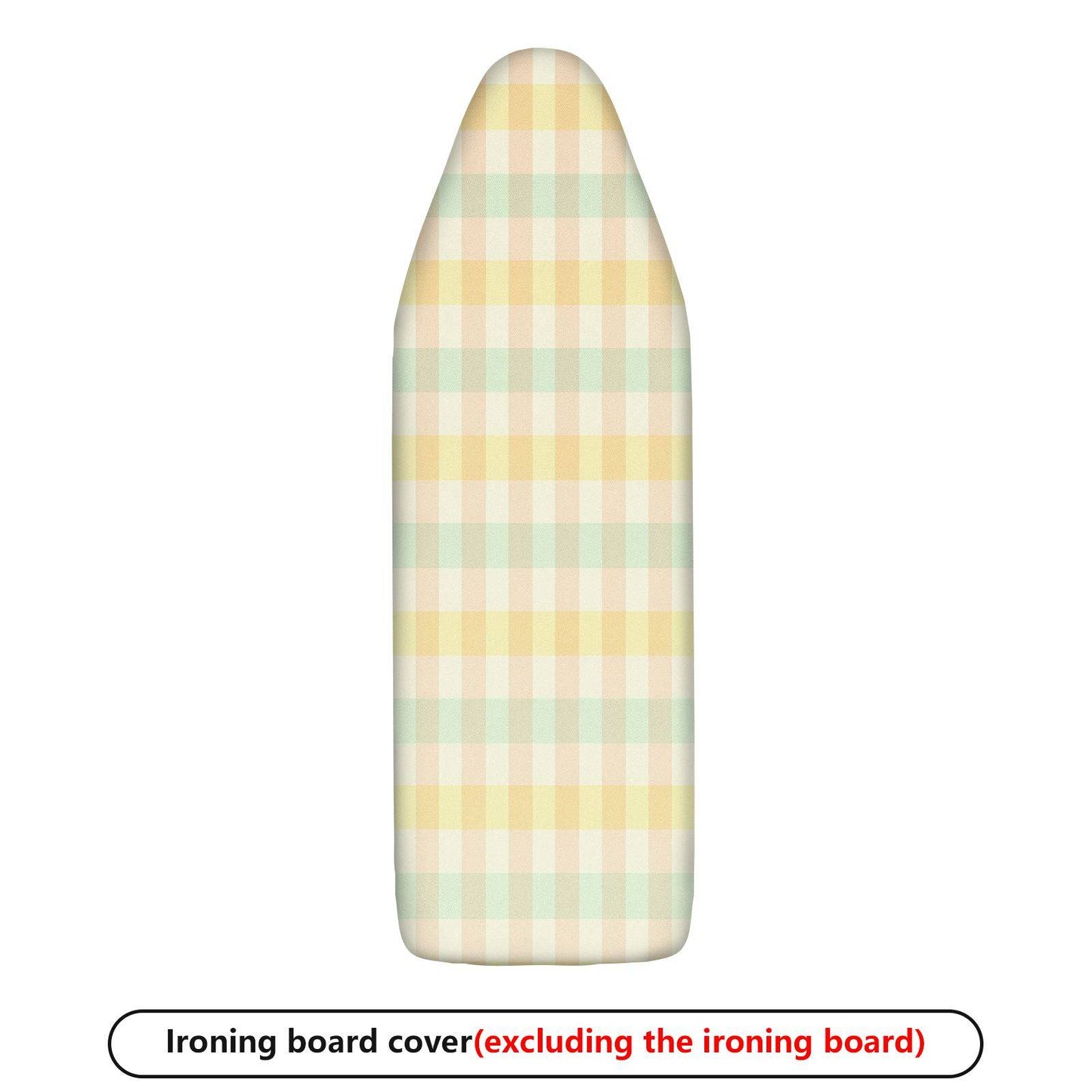 1-Piece Plaid Yellow Green Stripe  Ironing Board Cover, Universal Size, Without Board