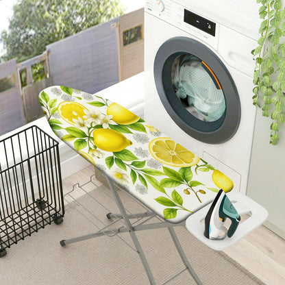 1-Piece Lemon Fruit Floral  Ironing Board Cover, Universal Size, Without Board
