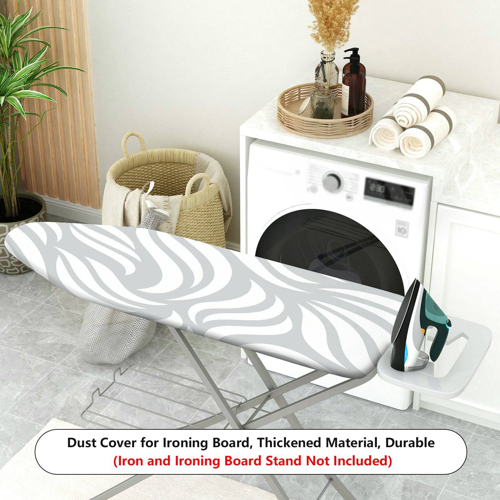 1-Piece Abstract Grey Pattern Modern Style  Ironing Board Cover, Universal Size, Without Board