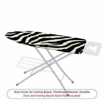 1-Piece Zebra Print Stripe Black White  Ironing Board Cover, Universal Size, Without Board