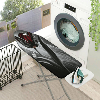 1-Piece Elegant Floral Butterfly  Ironing Board Cover, Universal Size, Without Board