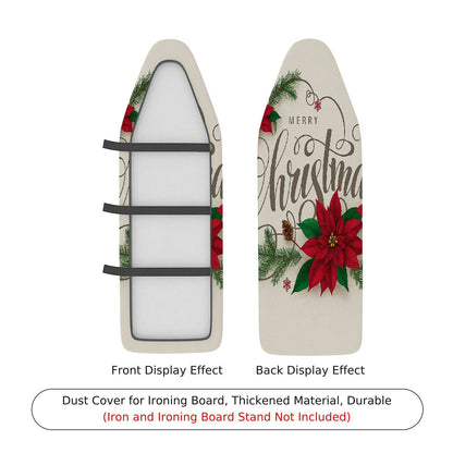 1-Piece Christmas Floral Red  Ironing Board Cover, Universal Size, Without Board
