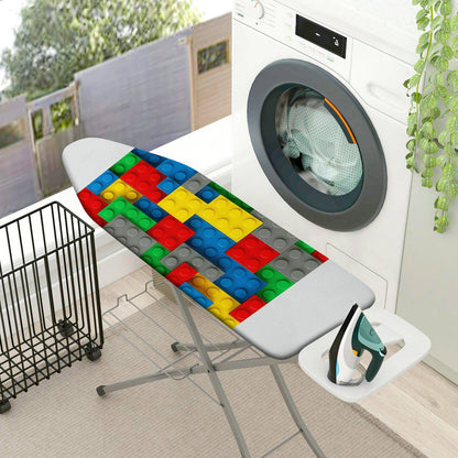1-Piece Colorful Blocks Pattern Fun Playful  Ironing Board Cover, Universal Size, Without Board
