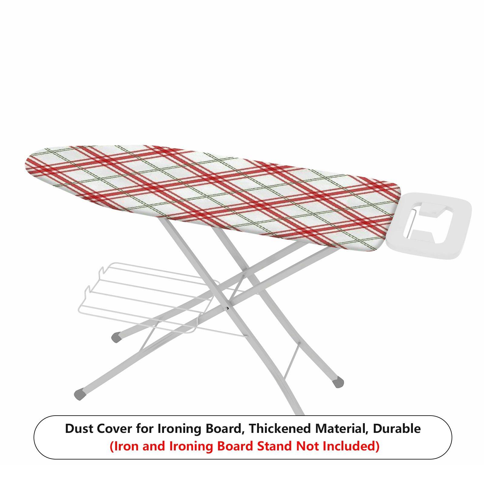 1-Piece Plaid Check Red  Ironing Board Cover, Universal Size, Without Board