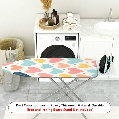 1-Piece Heart Shape Colorful Pattern Cute  Ironing Board Cover, Universal Size, Without Board