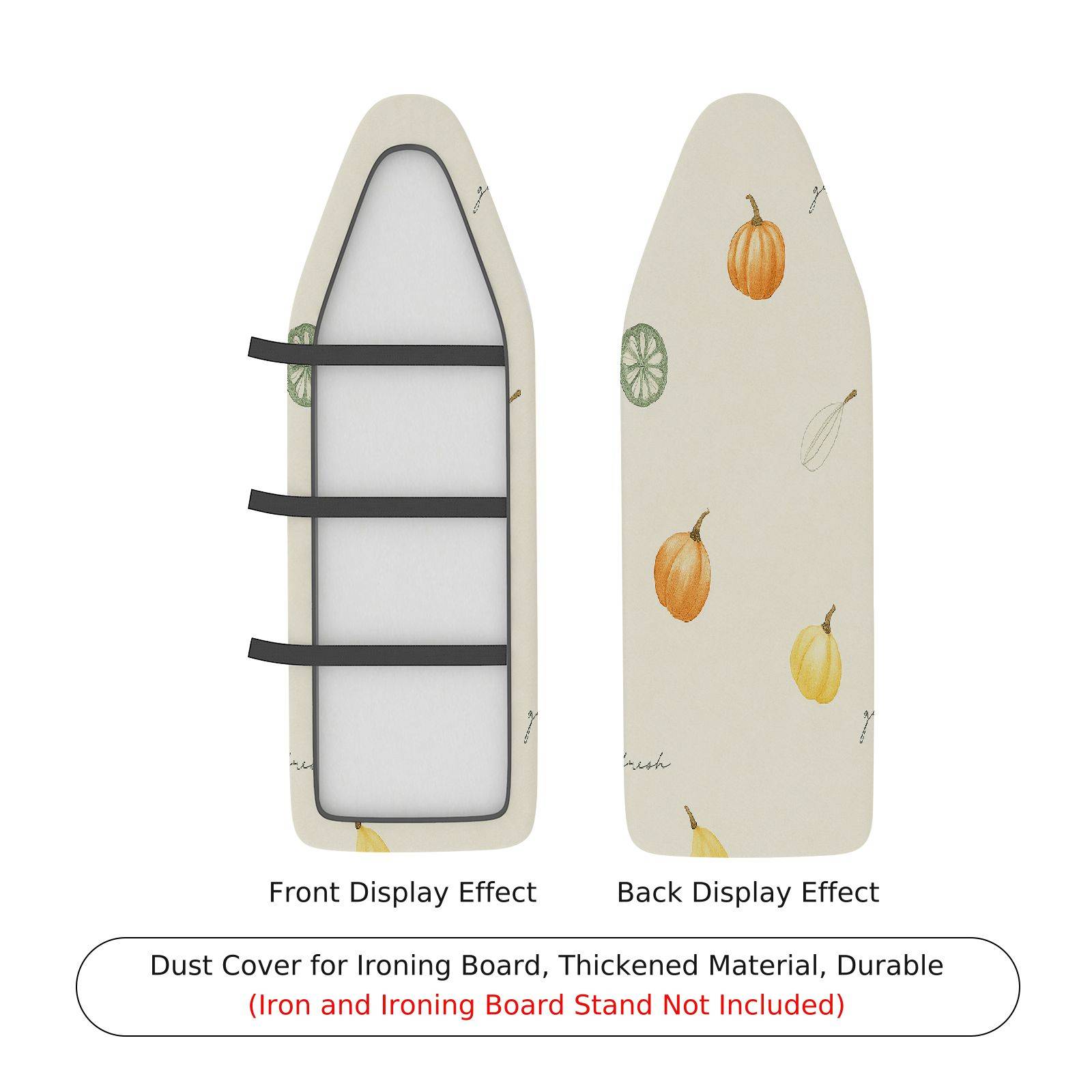 1-Piece Vegetable Pattern Nature Fruit  Ironing Board Cover, Universal Size, Without Board