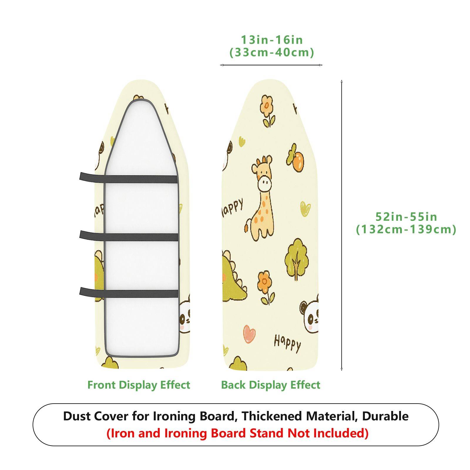 1-Piece Animal Forest Cute  Ironing Board Cover, Universal Size, Without Board