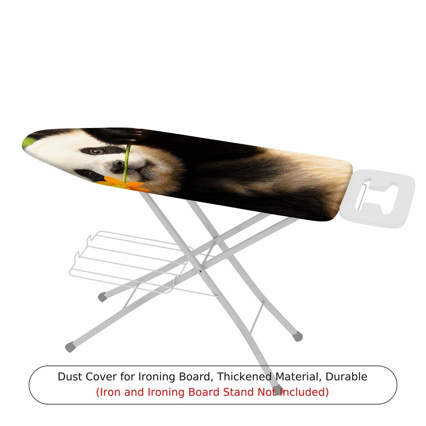 1-Piece Panda Flower Fun  Ironing Board Cover, Universal Size, Without Board