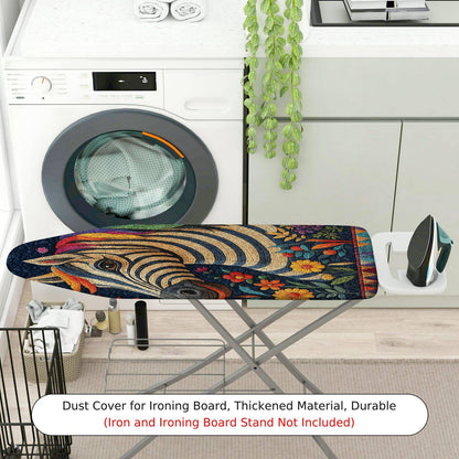 1-Piece Zebra Floral Colorful  Ironing Board Cover, Universal Size, Without Board