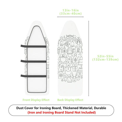 1-Piece Christmas Festive Season Santa  Ironing Board Cover, Universal Size, Without Board