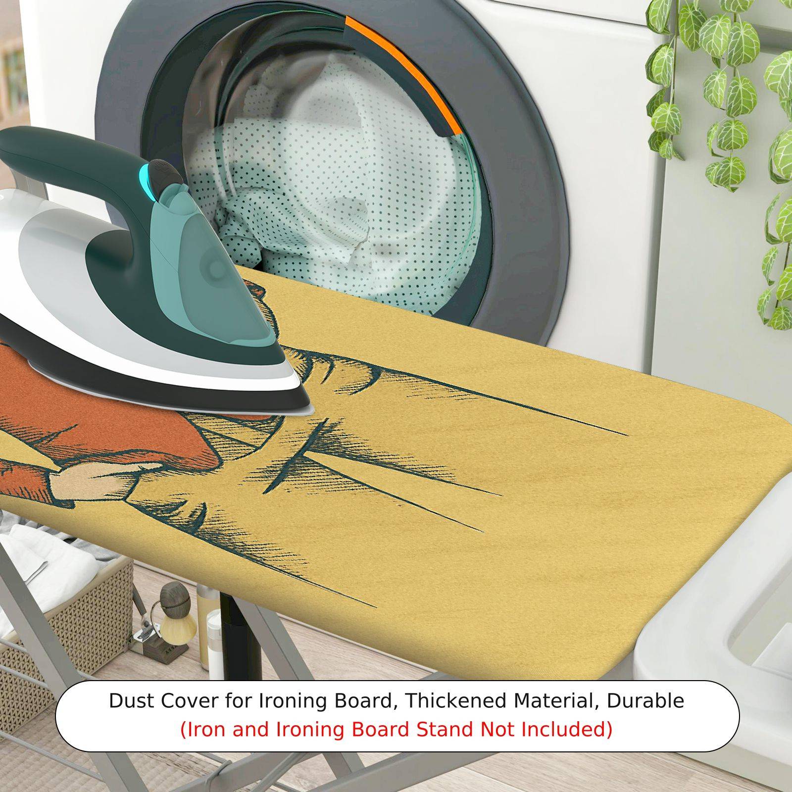 1-Piece Polar Bear  Fun  Ironing Board Cover, Universal Size, Without Board