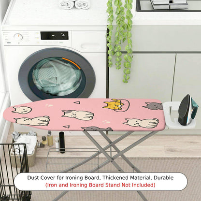 1-Piece Cute Cat Pink  Ironing Board Cover, Universal Size, Without Board