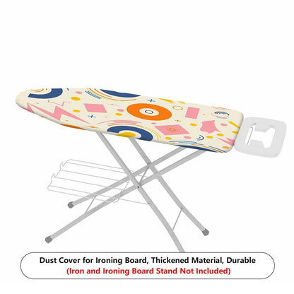 1-Piece Geometric Colorful Funky  Ironing Board Cover, Universal Size, Without Board