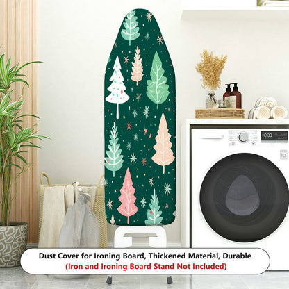 1-Piece Christmas Trees Forest Stars  Ironing Board Cover, Universal Size, Without Board