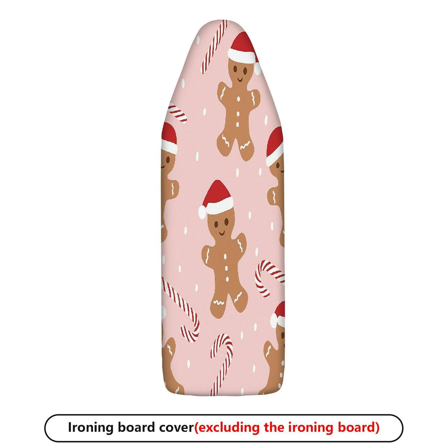 1-Piece Christmas Santa Gingerbread Candy  Ironing Board Cover, Universal Size, Without Board