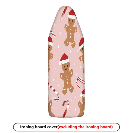 1-Piece Christmas Santa Gingerbread Candy  Ironing Board Cover, Universal Size, Without Board