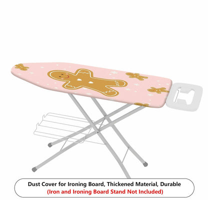 1-Piece Christmas Gingerbread Snowflakes  Ironing Board Cover, Universal Size, Without Board