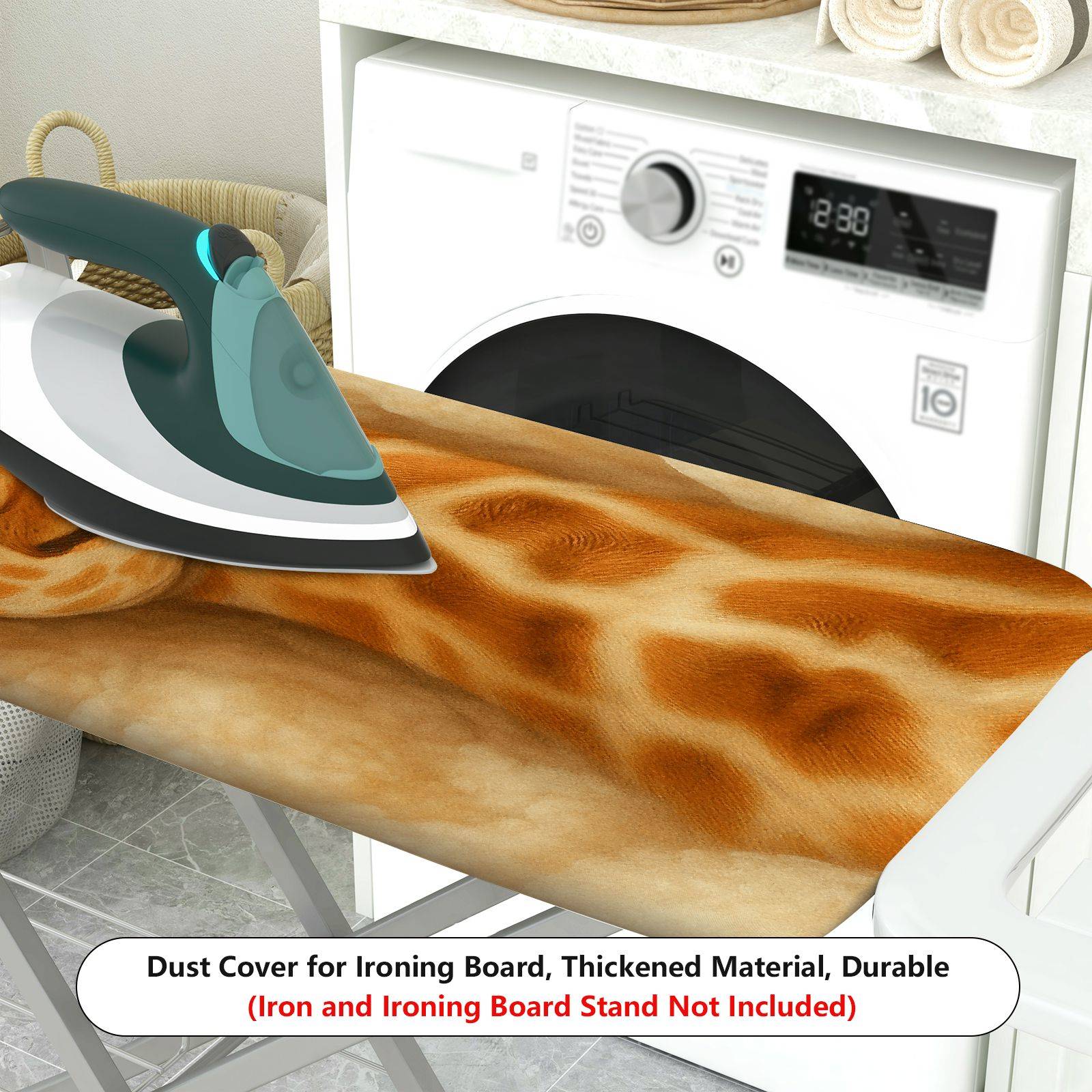 1-Piece Giraffe  Fun  Ironing Board Cover, Universal Size, Without Board