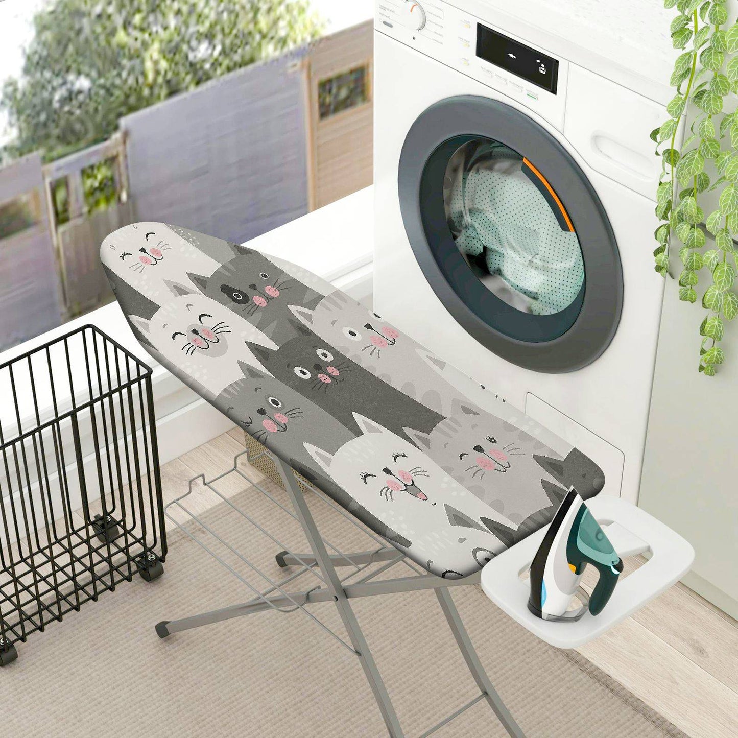 1-Piece Cat Pattern Animal Cute  Ironing Board Cover, Universal Size, Without Board