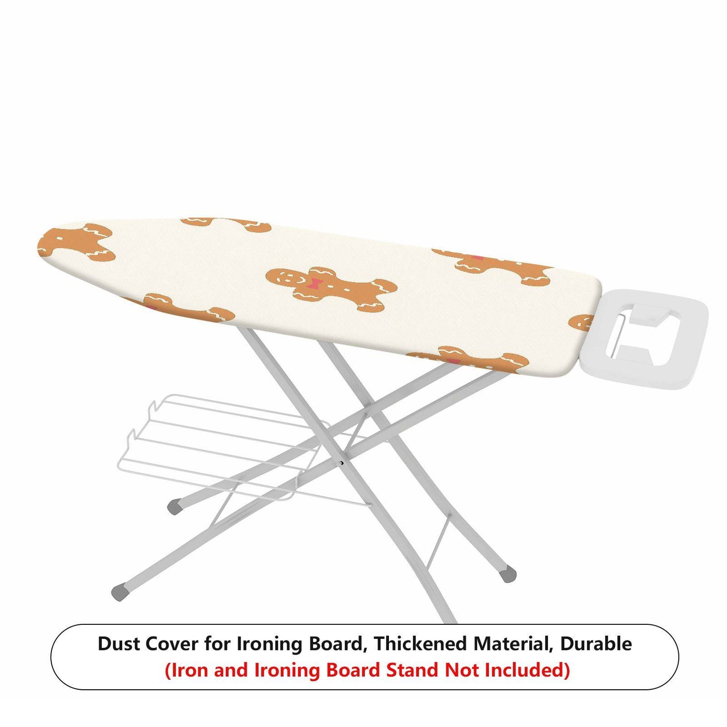 1-Piece Gingerbread Cookie Festive Holiday Christmas  Ironing Board Cover, Universal Size, Without Board
