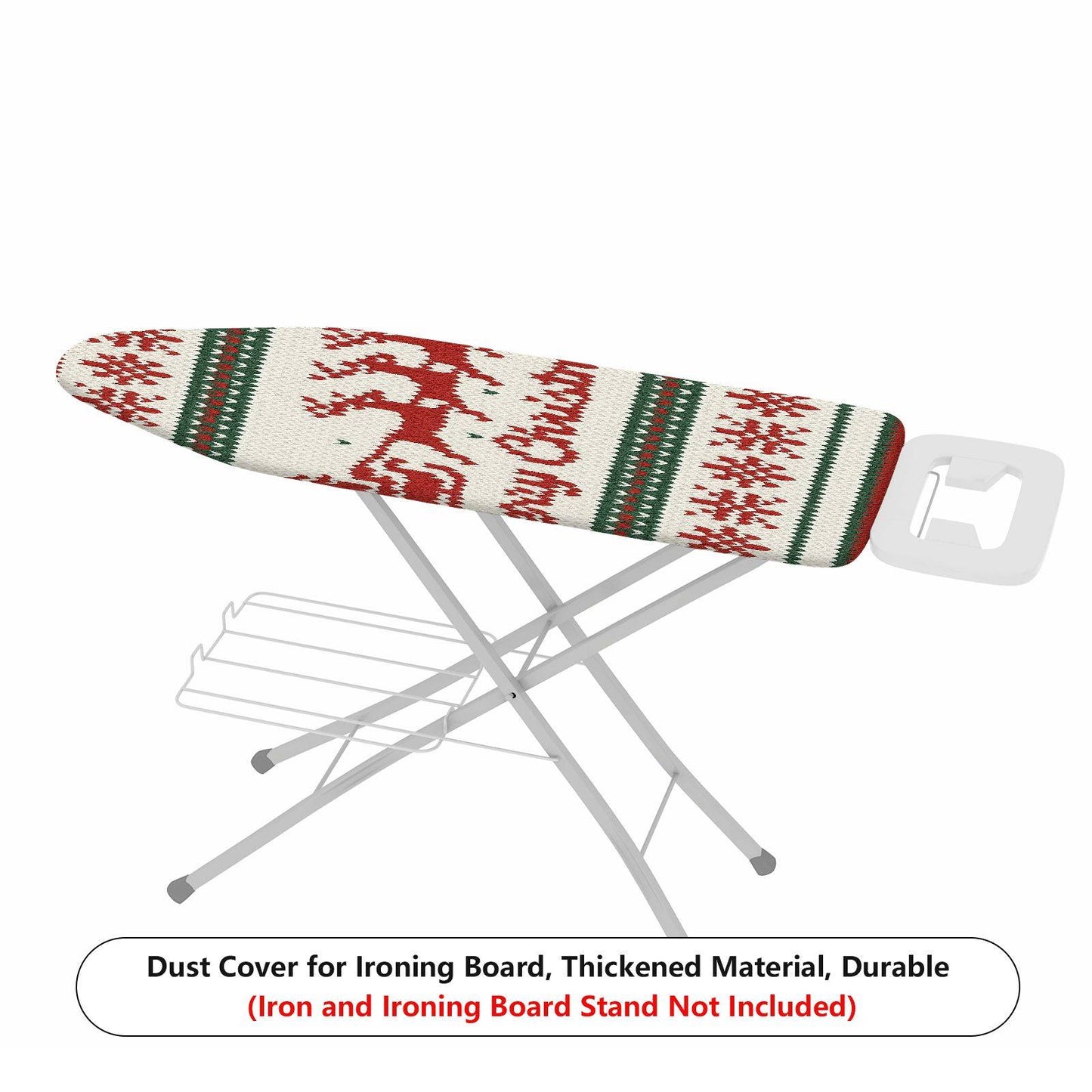 1-Piece Christmas Elk Santa  Ironing Board Cover, Universal Size, Without Board