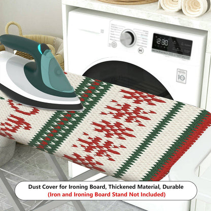 1-Piece Christmas Reindeer Snowflake  Ironing Board Cover, Universal Size, Without Board
