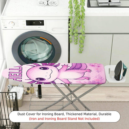 1-Piece Cute  Pink Axolotl  Ironing Board Cover, Universal Size, Without Board
