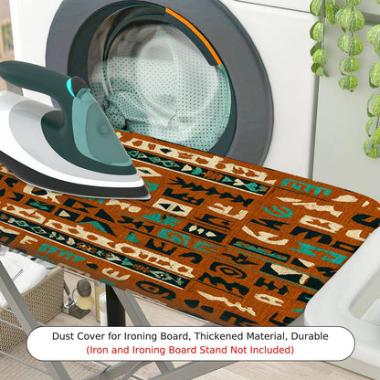 1-Piece Abstract Geometric Tribal  Ironing Board Cover, Universal Size, Without Board