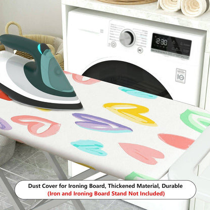 1-Piece Heart Colorful Pattern Fun  Ironing Board Cover, Universal Size, Without Board