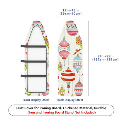 1-Piece Christmas Baubles Festive Ornament  Ironing Board Cover, Universal Size, Without Board