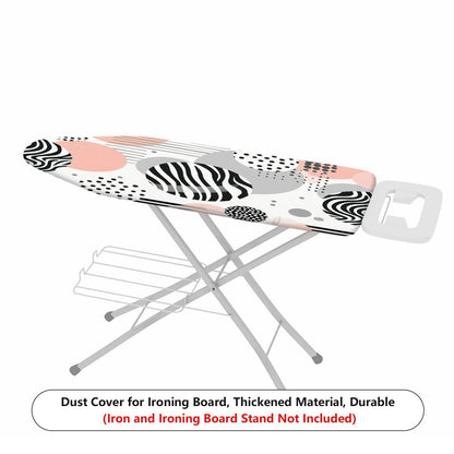 1-Piece Abstract Geometric Dots Striped  Ironing Board Cover, Universal Size, Without Board