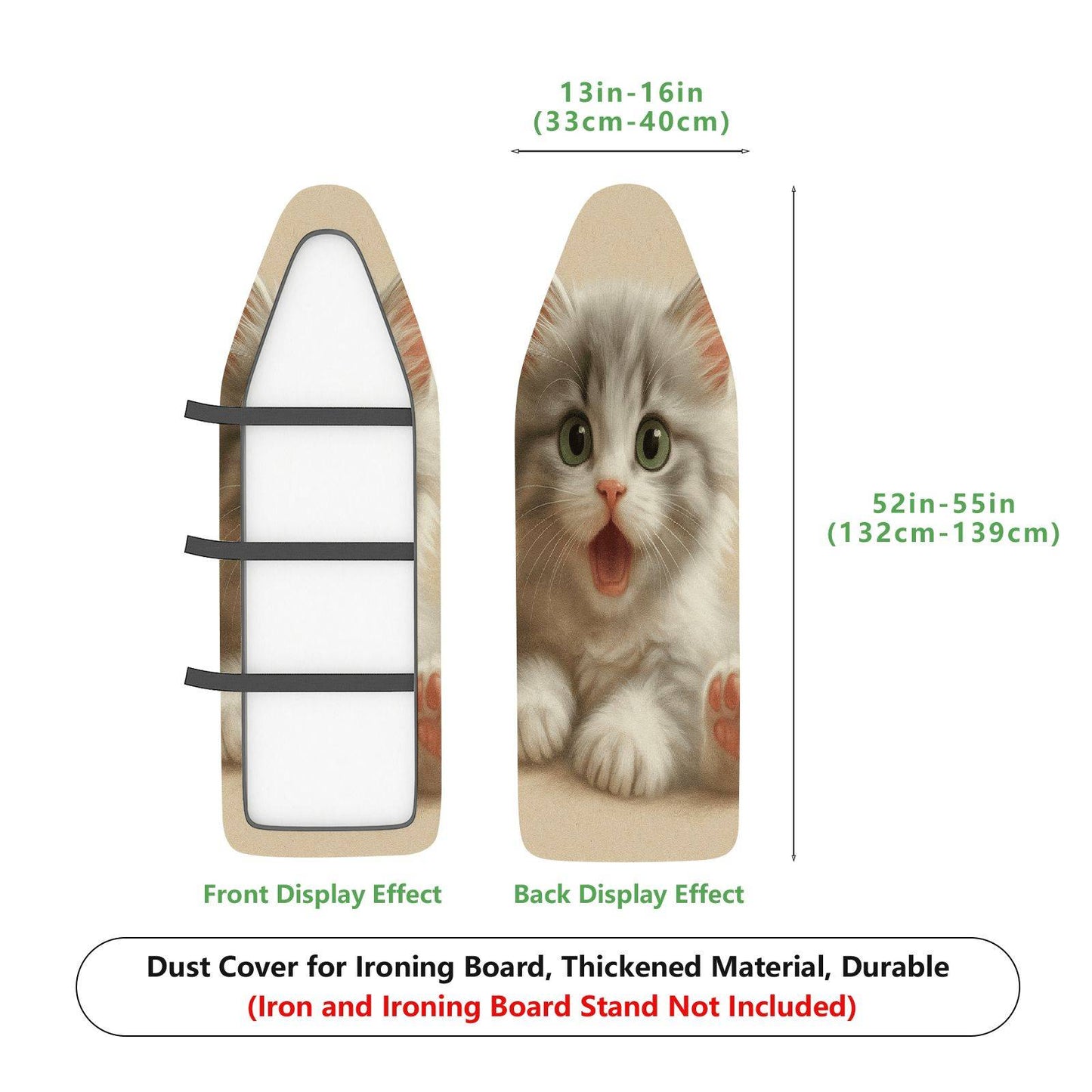 1-Piece Cute Cat  Animal  Ironing Board Cover, Universal Size, Without Board