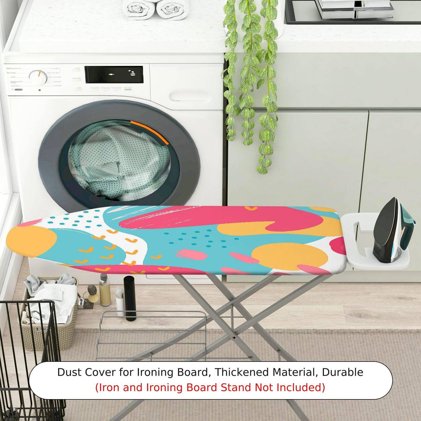 1-Piece Abstract Colorful Art Splash  Ironing Board Cover, Universal Size, Without Board