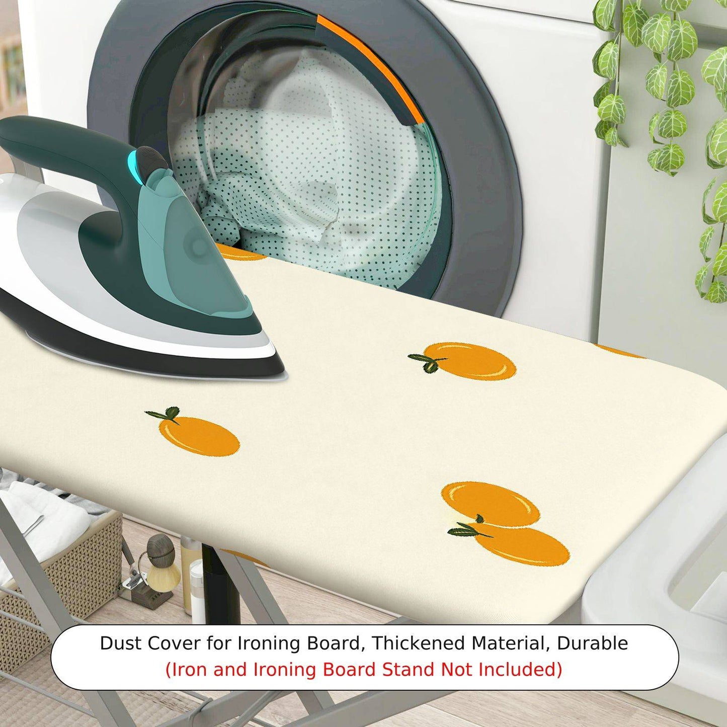 1-Piece Orange Fresh Fruit Pattern  Ironing Board Cover, Universal Size, Without Board