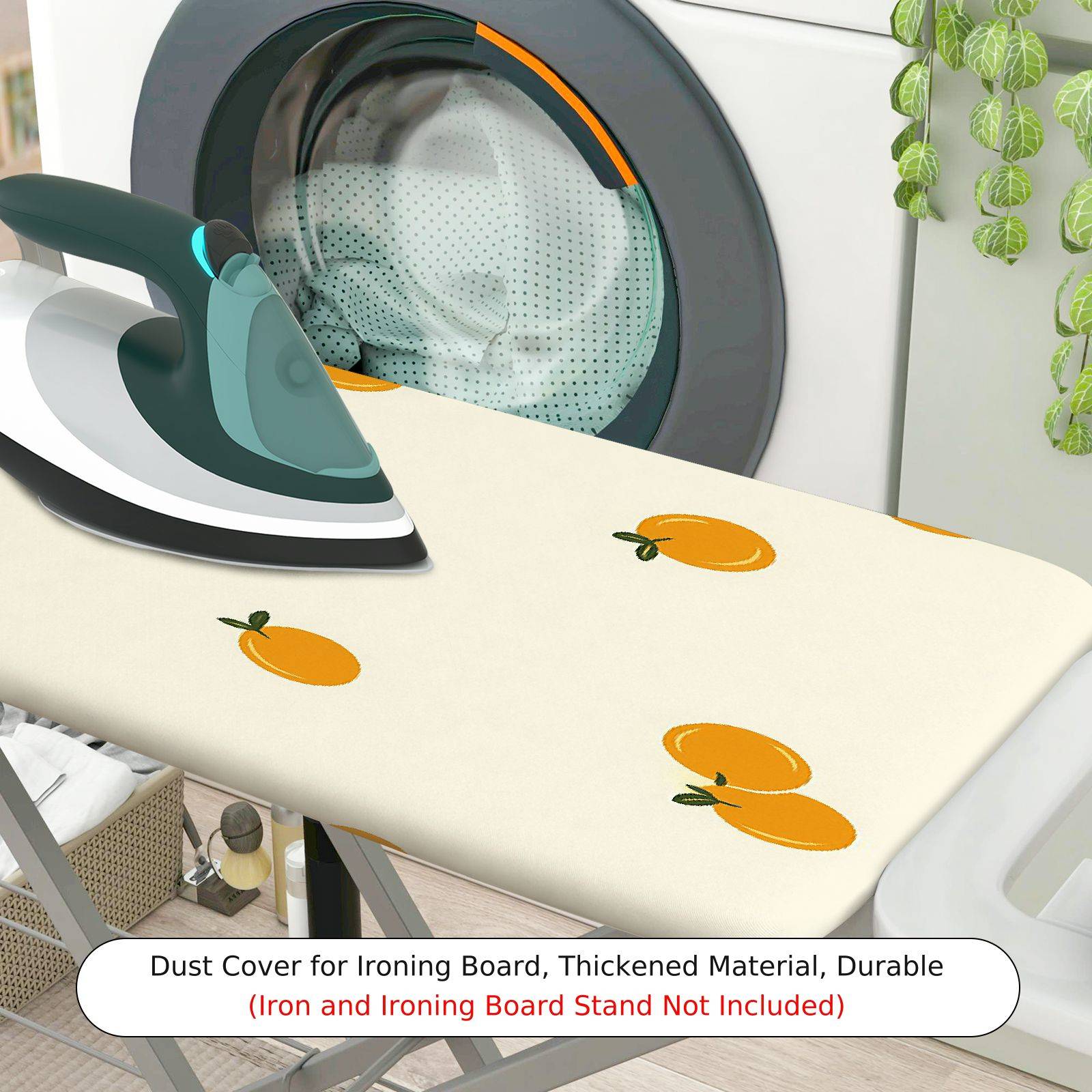 1-Piece Orange Fresh Fruit Pattern  Ironing Board Cover, Universal Size, Without Board