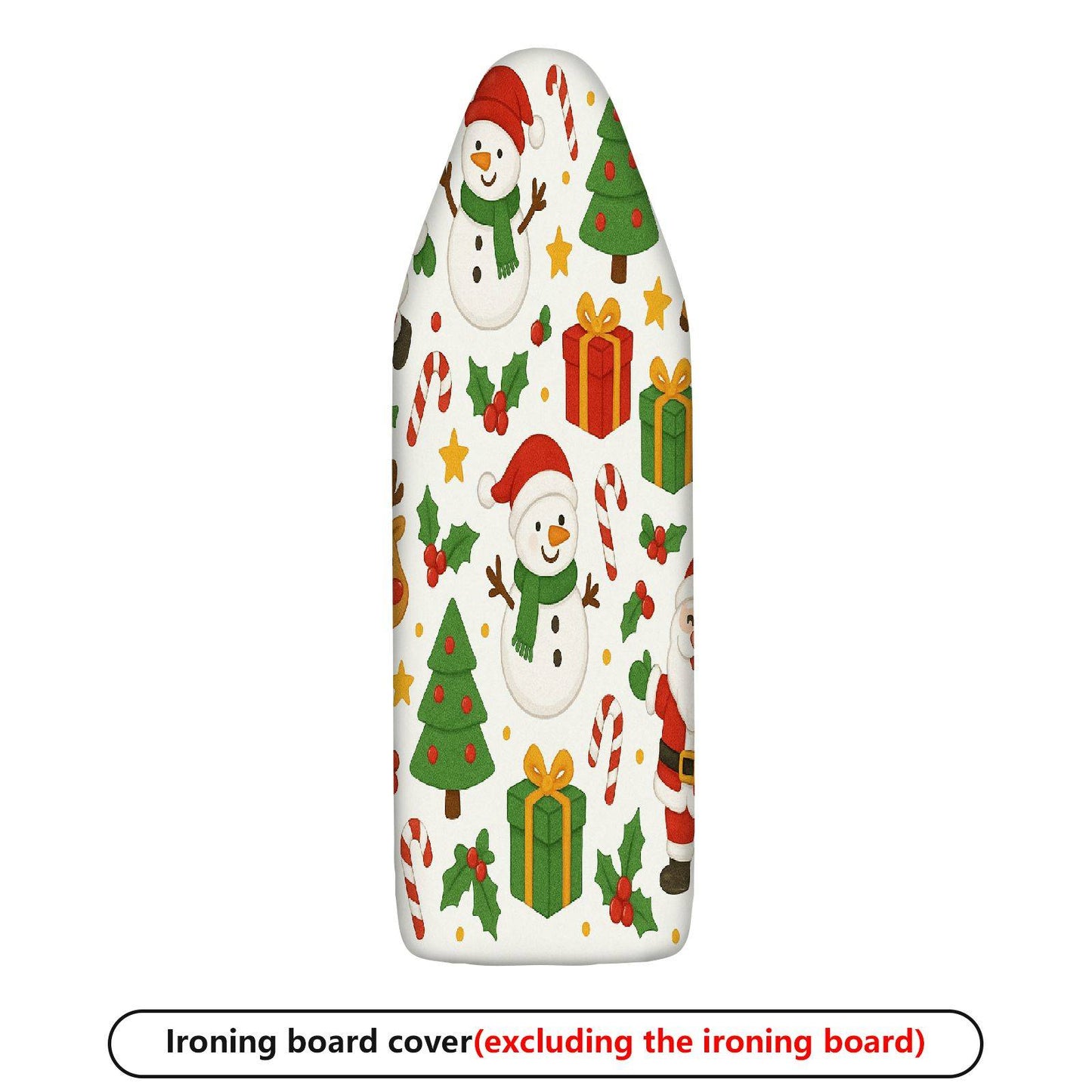 1-Piece Snowman Christmas Tree Santa  Ironing Board Cover, Universal Size, Without Board