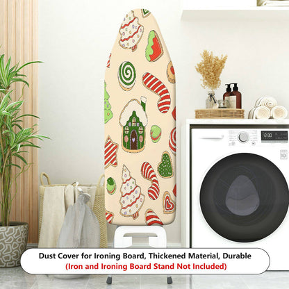 1-Piece Christmas Candy House Tree  Ironing Board Cover, Universal Size, Without Board