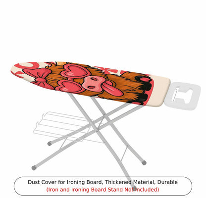 1-Piece Cute Pink Heart Animal  Ironing Board Cover, Universal Size, Without Board