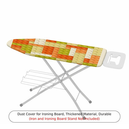 1-Piece Colorful Blocks Playful Fun  Ironing Board Cover, Universal Size, Without Board