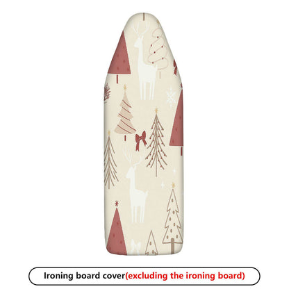 1-Piece Christmas Deer Tree  Ironing Board Cover, Universal Size, Without Board