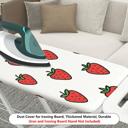 1-Piece Strawberry Pattern Red Fruit Print Cute  Ironing Board Cover, Universal Size, Without Board