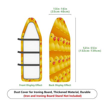 1-Piece Yellow Duck Fun Vibrant  Ironing Board Cover, Universal Size, Without Board