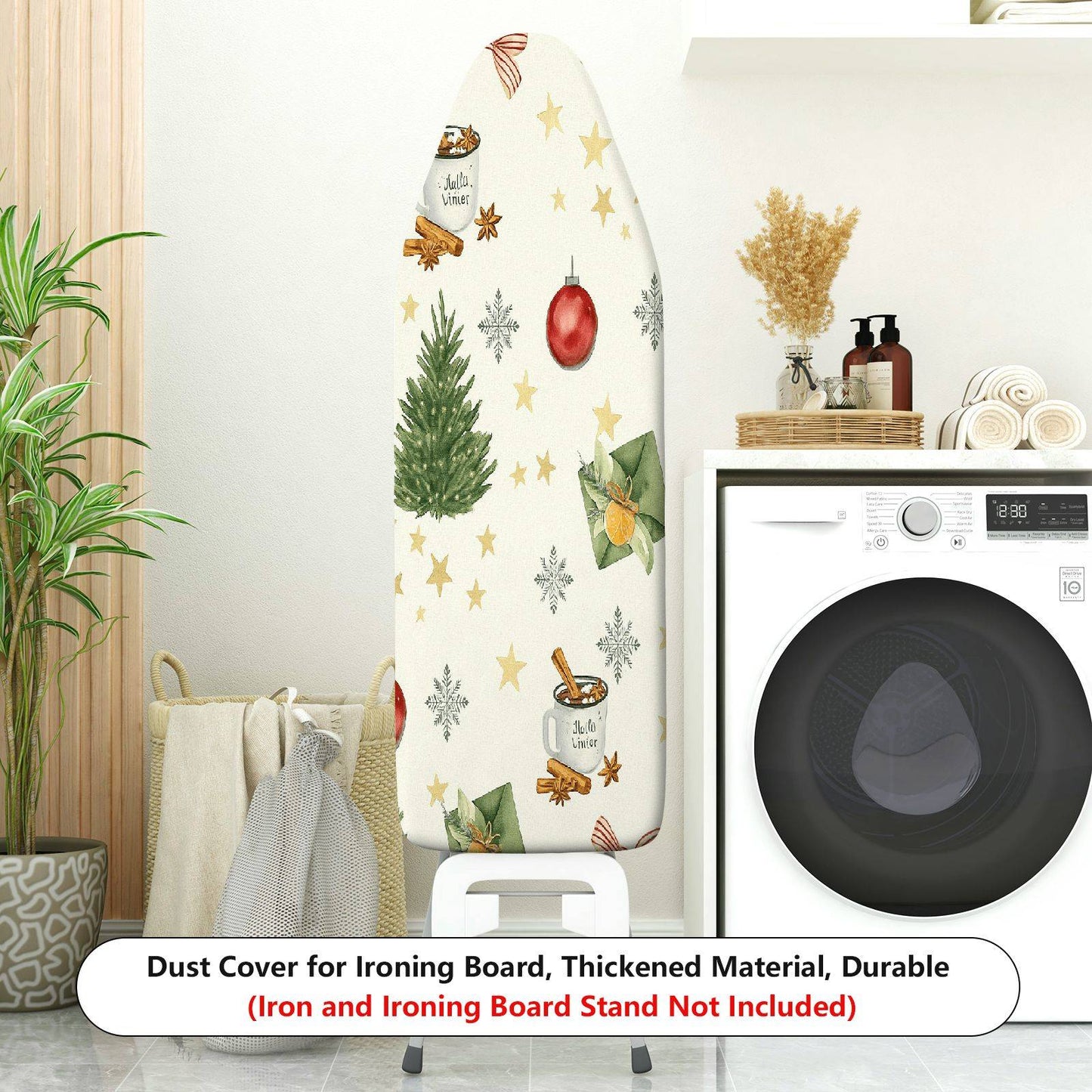 1-Piece Christmas Star Gift  Ironing Board Cover, Universal Size, Without Board
