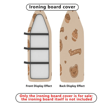 1-Piece Cute Bear Cookie Cupcake  Ironing Board Cover, Universal Size, Without Board