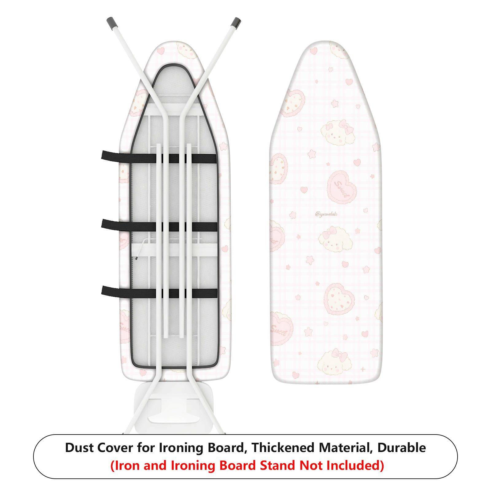 1-Piece Sweet Pink Cute  Ironing Board Cover, Universal Size, Without Board