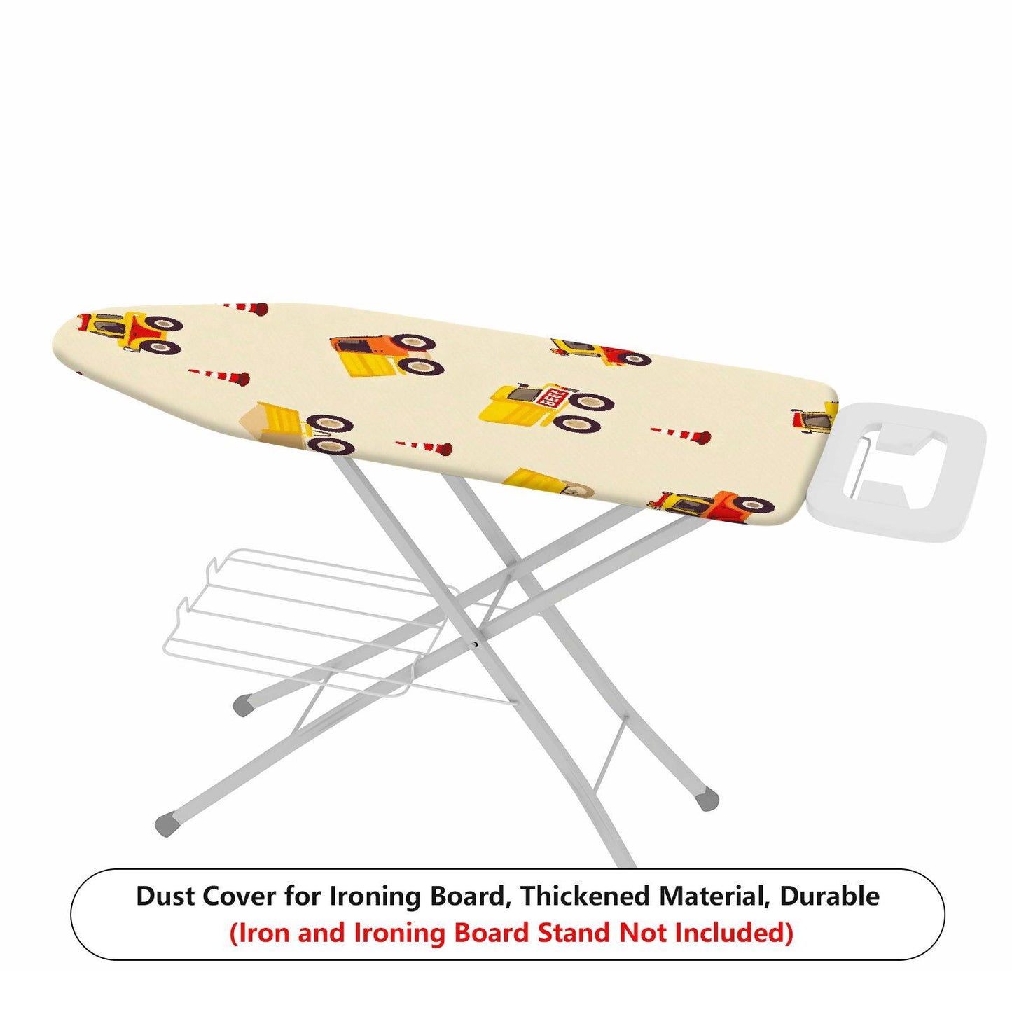 1-Piece Construction Vehicle  Fun  Ironing Board Cover, Universal Size, Without Board