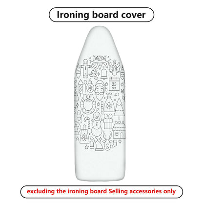 1-Piece Christmas Festive Season Santa  Ironing Board Cover, Universal Size, Without Board