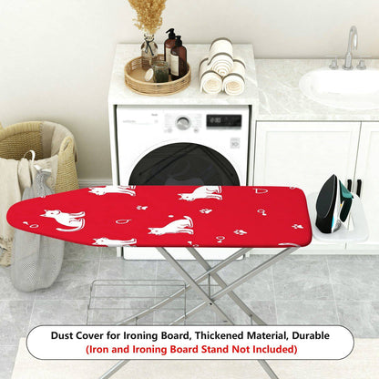 1-Piece Cat Paw Red Cute  Ironing Board Cover, Universal Size, Without Board
