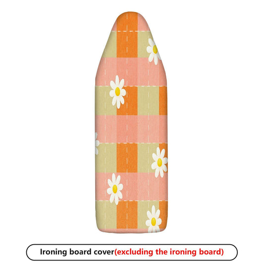 1-Piece Plaid Floral Daisy  Ironing Board Cover, Universal Size, Without Board