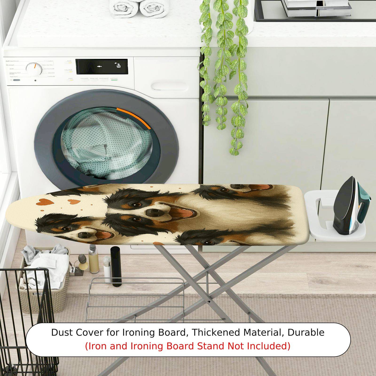 1-Piece Dog Heart Cute  Ironing Board Cover, Universal Size, Without Board